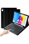 Magnetic Keyboard Case for New iPad 11th Gen 11 inch A16 2025 for iPad 10th Generation 10.9 inch 2022, Detachable Wireless Bluetooth Keyboard with Touchpad Pencil Holder, Black