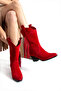Texas Breeze Tasseled Red Suede Women's Cowboy Boots