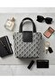 Stylish Monogram Patterned Women's Hand and Shoulder Bag - - 4