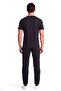 Men's Regular Fit Straight Leg Flexible Denim Black Trousers - 3