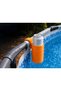 3D Printed Pool Cup Holder - Drink Holder Attached to Pipe - Orange