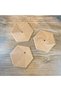 3D-Printed Super Fidget Coaster Set - Hexagonal-Patterned Coaster and Holder - Beige BX - 2