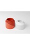 3D Printing Double Jar Set with Fluted Wave Pattern Lid Decorative Kitchen Storage Container 9 and 10 cm - 3