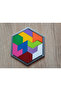 3D Printing Hexagonal Tangram Puzzle - Colorful Brain Teaser and Matching Game