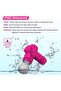 Mini Massage Gun, Electric Back Massagers, Quiet Portable Handheld Waterproof Massager Gun with 10 Speeds- Rose Red - 4