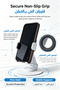 360° Rotatable Foldable Desktop Phone Stand, Adjustable Height Angle Table Cell Phone Holder for Smartphone Tablet - 4