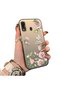Samsung Galaxy A30/A20 Compatible Elegant Pink Rose Butterfly Case, Slim Structure Fits the Phone Perfectly