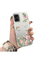 Samsung Galaxy A06 4G/5G Compatible Elegant Pink Rose Butterfly Case, Slim Structure Perfectly Fits the Phone