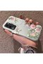 Oppo A5 4G/5G Compatible Elegant Pink Rose Butterfly Case, Slim Structure Perfectly Fits the Phone - 2