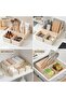 3 Pcs Makeup Organizer for Dresser Countertop, Plastic Cosmetic Tabletop Storage Baskets Washable fo - 7