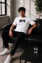 Unisex Oversize Demon Slayer Giyu Tomioka Embroidered Anime T-Shirt 100% Cotton - 5