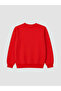 Vizyon New Season Red Crew Neck Boys' Sweatshirt - 2