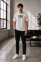 Unisex Oversize Demon Slayer Zenitsu Agatsuma Embroidered T-Shirt 100% Cotton - 2