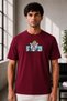 Unisex Oversize Adventure Time Ice King Embroidered Anime T-Shirt 100% Cotton