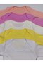 5-Pack Girl Baby Long Sleeve Snap-On Bodysuit Undershirt - 5