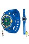 Premium Analog-Digital Diving Sports , Luminous & Dual Time Display, 50M Waterproof, Unbreakable TPU Strap-Blue