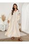 Rochie maxi, bej - L - 2