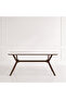Ceramic Dining Table 150X90 cm Brown - 2