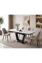 Extendable Dining Table 120 + 40 X 80 cm Gray - 2
