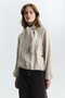 Lyocell Blended Jacket with Shawl Detail