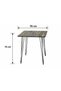 70X70 cm Square Brown Coffee Table Coffee Tables - 3