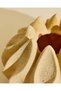 Ivory Textured Wave Vase L 21(h)x27.9(d)cm - 2