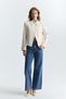 High Collar Single Button Blazer Jacket - 2