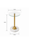 Single Gold Service Table - 3
