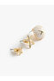 Set of 3 Pearl Detailed Starfish Earrings - 2