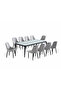Marble dining table with 10 chairs