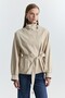 Trench Coat with Stand Collar