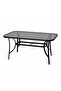 Rectangular Glass Table 150X90Cm Black