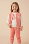Baby Girl Ny Themed College Jacket Sweatshirt and Sweatpants 3-Piece Set