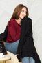 Knitwear Tv Blanket – Hair Knit Cotton & Shoulder Shawl & Knee Blanket – 100X150 cm Black - 6