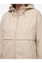 Long Sleeve Pocketed Zippered Faux Leather Hooded Cropped Raincoat - 4