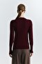 Basic Plain Knitwear Sweater - 5