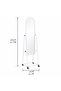158X48Cm White Frame Floor Stand Mirror - 3