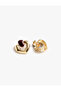 Stone detailed dangle earrings - 2