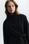 Trench Coat with Stand Collar - 3