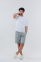 Cotton Comfortable Fit Short Sleeve Cotton White Men's Oversize T-Shirt - 8