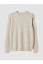 Xside Beige Crew Neck Men's Knitwear Sweater - 5
