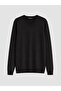Lcwaikiki classic black v-neck men's knit sweater