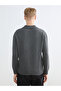 Lcw vision anthracite polo neck wool blend men's knit sweater - 4
