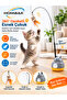 360 °   Movable Cat Toy Set with Flexible Rod and Feather Automatic Cat Play Set - 2