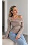 Women's Modal One-Shoulder Blouse with Accessory Detail - 4