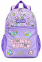 Flower Power Patterned 3-Piece Primary School School Bag Set – Backpack, Lunch Bag, and Pencil Case - 3
