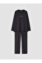 Anthracite Regular Fit Printed Men's Pajama Set - 5