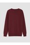 Lcwaikiki Classic Claret Red Crew Neck Men's Knitwear Sweater - 5