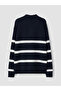 Two Mt Shop Quality Lcw Kids Navy Blue Half Turtleneck Boy's Knitwear Sweater