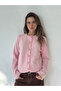 Jodie Crew Neck Buttoned Knitwear Cardigan Women's Pink - 4